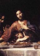 St John and Jesus at the Last Supper, VALENTIN DE BOULOGNE
